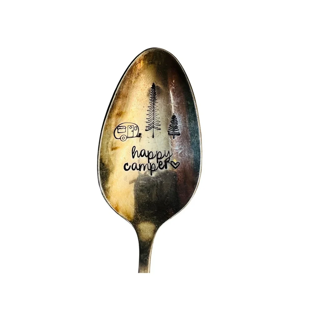 International Deep Silver Inlaid Spoon 